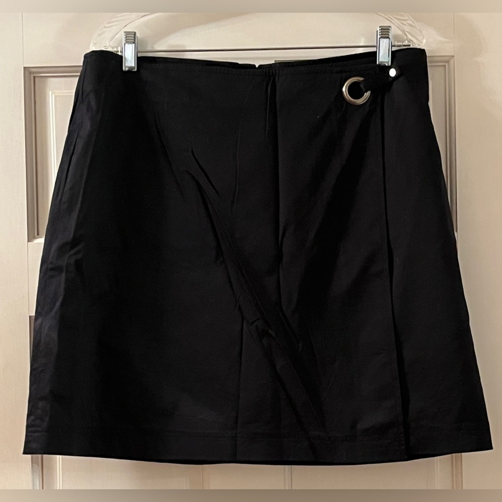 Valerie Stevens Black Cotton Spandex Skort Size 14